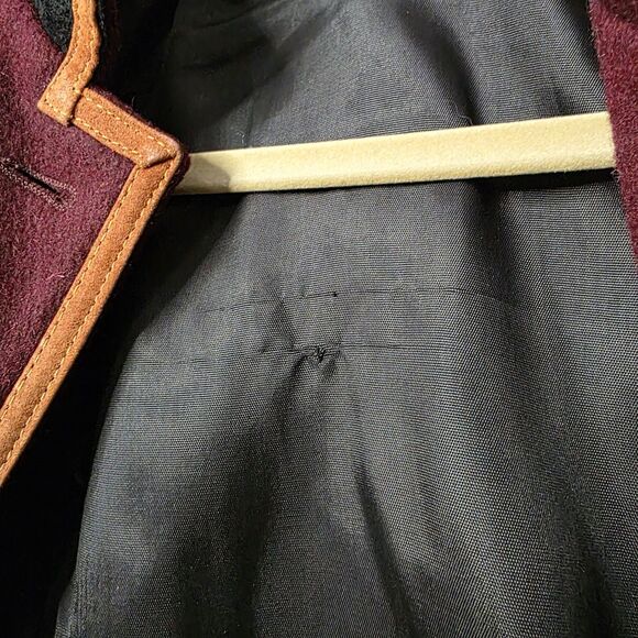 Vintage Frontier Collection Maroon Wool Jacket Size Small Military Western - Picture 16 of 16